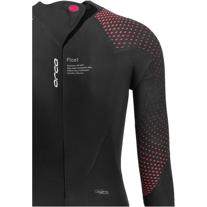 2024 Orca Frauen Athlex Float Rckenreiverschluss Triathlon Neoprenanzug MN56TT44 - Red Buoyancy